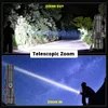 Torches Nowe potężne światła XHP90.2 Ultra Bright 18650 LED LEDLIGHT XLAMP ATHARGATED XHP70 TACTICAL LIGHT 26650 ZOOM CAMP TORCH Q231130