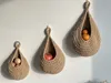Hanging Fruit Basket for Kitchen Storage Bohemian Wall Baskets Woven Boho Vegetable Plant Holder for Organizing ups