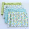 Blankets Swaddling 4Pcs/Lot 100% Cotton Flannel Receiving Baby Blanket Soft Muslin Diapers Newborn Swaddle Blanket 76*76CM Baby Blankets Newborn R231130