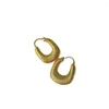 Hoop Earrings Small Group Design High Sense Women's Ins Style Light Luxury Simple Fashion U-shaped French Woven Studs Gifts