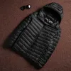 Men's Jackets 6 Colors Men Puffer Jackets Mens Korean Fashion casual Hooded Ultra Light Packable Water and Wind-Resistant Breathable Down Coat L231130