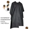 Cutting Cape Barber Cape Kmart Fashion Salon Hairdressing Gown Shave Apron Professional Adt Hair Cutting Cloth Shampoo Waterproof Blac Dhdaj