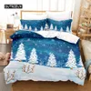 Sängkläder set julgran sängkläder set duvet omslag set 3d sängkläder digital tryck säng linne queen size sängkläder set modedesign 231129