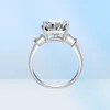 LESF Fashion Engagement Ring 5 Carat Superior Grade Sona Diamond Bridal 925 Sterling Silver Women Rings Gift8529032