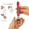 5pcs Mini Portable Bottom-Filling Pump Perfume Refillable Spray Bottle Empty Cosmetic Containers Atomizer Travel Refill