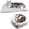 Kattsängar Varma husdjurssäng och hundmadrass Vikbar supermjuk kudde Donut kramrum för katter hundar kattungar valpar