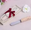 Vintage Reserve Stainless Steel Wooden Wine Cork Handle Cheese Spreader Spreaders Wedding Favors Gift