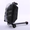 スーツケースクリエイティブスクーターローリング荷物キャスタースーツケーストロリーメンズトラベルダッフルアルミニウムキャリーオンスーツケース310G