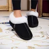 Pantofola antiscivolo in pvc peluche caldo inverno lana d'agnello scarpe con plateau in cotone per la casa 2023 nuove scarpe mocassini da donna traspiranti