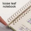 Anteckningar Loose Leaf Notebook A5B5A4 PVC Cover Binder 60 Sheets DoTtedLinedBlankGrid Refillable Office School Supplies Stationery 231130