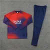 2023 2024サッカートラックスーツPSGESフーディーズMBAPPEジャケットFutbol Men Survetement Sets Hommes Sportswear 23 24アダルトトレーニングスーツフットボールトラックスーツトップ