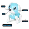 Electric RC Animals Smart Robot Toys For Kids Cartoon Pet Dog Animal Model Puppy Action Electric Sound Intelligent Induction Rotating Children s Toy 231129