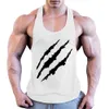 Hoogwaardige gym bodybuilding katoenen tanks tops zomer basketbal rottende mannen snel drogen workout ons maat t-shirts