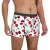 Caleçon Fruits Frais Imprimer Sous-Vêtements Mignon Cerise Motif Poche Haute Qualité Boxershorts Shorts Culotte Confortable Homme Culotte