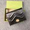 Lüks marmont cüzdan orijinal deri beş kart tutucu madeni para cüzdanları kutu moda tasarımcısı erkekler anahtarlık çanta kadın cüzdan çanta hediyesi klasik çantalar