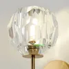 Lampy ścienne luksusowe lampa cała miedziana kryształowe światło salonu tło lampy led kinkietowe nowoczesne lustro łazienkowe