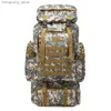 Outdoor Bags 80L Waterproof Mol Camo Tactical Backpack Military Army Hiking Camping Backpack Travel Rucksack Outdoor Sports Climbing Bag Q231130