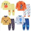 Ensembles de vêtements 9-12M bébé pyjamas garçons filles coton à manches longues dessin animé fille automne vêtements de nuit costume pyjama pantalon