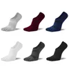 Herensokken 5 paren vijf vingerboot puur katoen non-slip split teen low gesneden onzichtbare elastische elastische kleur casual korte sox meias