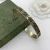 Tiffahylioes Bangle Designer Bracelets for Women Luxury Mens Adjustable Letters Gold Vintage Fashion Trend Classic Gift Nice