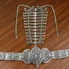 Altri accessori moda Sunspicems Retro Colore argento Caucasia Cintura da donna Pettorale Set di gioielli da sposa tradizionali Performance di corte 231201