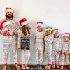 Família combinando roupas natal família olhar mãe pai crianças combinando roupa bebê macacão natal pijamas conjunto bonito impressão macio casual 2pcs pijamas 231129