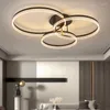 Chandeliers Round Ring Ceiling Lamps Lighting For Living Room Bedroom Home Decor Main Light Pendant Lamp Hanging Led Lights