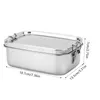 Servis uppsättningar 1200 ml rostfritt stål Lunchbox Metallläckfast lättvikt Bento behållare för smörgås snacks sallad diskmaskin säker