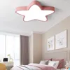 Plafonniers Dimmable Macaron Chambre d'enfants Garçon Fille Chambre Lampe D'étude Warmromantic Princesse Étoile À Cinq Branches