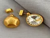 Nytt modeanagram hänge halsband asymmetriska kvinnor retro örhängen mässing 18k guldpläterad öron stud hoop damer designer smycken l9075239