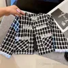 Lady style Ragazze plaid di lana set di vestiti per bambini nero bianco reticolo monopetto outwear gonne a pieghe 2 pezzi bambini abiti da principessa S0914