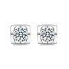 0.5ct Real moissanite Moisanne stone stud earrings for ladies 925 sterling silver wedding Engagement anniversary gift with jewelry box