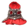 Abbigliamento per cani Simpatici cani da compagnia Costume da leopardo Abbigliamento invernale Cucciolo Felpa con cappuccio in cotone Cappotti caldi Giubbotti Chihuahua Prodotto 231129