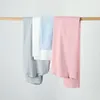 Couvertures bébé enfant tenir couette couleur unie coton paquet sieste sortir couverture monocouche serviette enveloppement