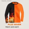 Men's Thermal Underwear New Winter Thermal Underwear Set Men's Thickening and Fleece O-neck Long Johns and Tops Women's Cold Protection Couple Suit L231201