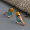 Dangle Earrings Unique Little Bird Tassel Crystal Long Hanging Hummingbird For Women Elegant Girl Pendant Earring Jewelry