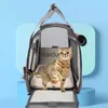 Transporteurs de chats caisses maisons sac à dos transport respirant sac de chien bande réfléchissante fermetures à glissière volet roulant portable pliable fournitures de voyage en plein airvaiduryd
