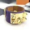 popolare marchio di gioielli braccialetto in vera pelle per donna braccialetto in acciaio inossidabile coccodrillo