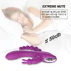 Vibradores 1 UNIDS 3in1 Bunny Vibrador Juguetes Sexuales Para Mujeres G-spot Vagina Clítoris Estimulador Anal Consolador Doble Dongs Masturbación Juguetes Sexuales 231130