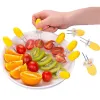 2pcs/set Stainless Steel Corn Holders Design Corn Cob Holders BBQ Forks Skewers Corn on The Cob Cooking Parties Camping Interlocking tool