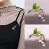 Brooches Enamel Bell Orchid Flower For Women Floral Badge Brooch Pins Anti-glare Suit Wedding Jewelry Cuff Collar Needle