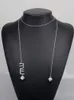 Desginer miui Miu Family Flash Diamond Letter, большая подвеска, ожерелье для женщин, новинка 2023 года, Ins Style, длинная цепочка для свитера с кисточками, аксессуары