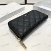 Stylish Women Purse Caviar Bag 19cm Leather Diamond Check Silver Hardware Metal Buckle Luxury Clutch Bags Double Compartment Multi-Pocket Purse Card Holder Sacoche