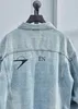 Lyxdesigner Kvinnor T Shirt Shirt High Edition Family Autumn/Winter Arrow Element broderad jacka Coat Par Denim