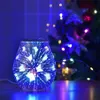 Oil Diffuser Electric Candle Warmer Glass Tart Burner 7 Color Butterfly Effect Night Light Wax Melt Warmer Aroma Decorative Y20041196c