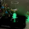 Copas de vino, venta creativa coreana, ambiente familiar navideño, copa decorativa de árbol de cristal colorido