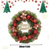 Decorative Flowers Christmas Wreaths For Front Door Artificial Pine Wreath Hanging Wall Decoration Indoor Outdoor Home Fireplaces