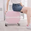 Suitcases Fashion Retro Trolley Suitcase On Wheels Girls Universal Wheel Rolling Luggage Women 18 Inch Boarding Cute Travel Bag313t