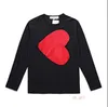 Commes Des Garcon Sweat à capuche pour hommes Sweat-shirt de créateur Lettre imprimée Pull à manches longues Femme Motif coeur rouge Lâche Printemps Automne Comme NYJF