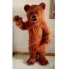 Christmas Brown Bear Mascot Costumes Halloween Cartoon personnage de personnage de personnage personnage Carnaval Noël publicitaire Party Party Fancy Dishy